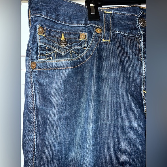 Men’s True Religion Ricky Flap Straight Jeans - Picture 5 of 16